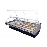 China Custom Curved Glass Type Deli Display Refrigerator Freezer Butchery Meat Chiller factory