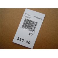 China White Clothing Brand Tags / Paper Garment Hang Tags For Clothing factory
