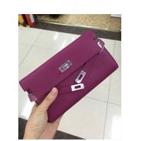 China high quality purple women calfskin wallets brands wallets designer wallets card wallets fashion purse LR-W02-23 factory