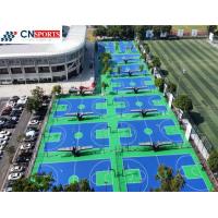 Quality SPU IAAF Synthetic Basketball Court Flooring UV Resistant for sale