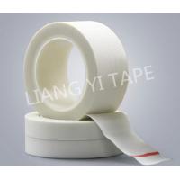 China Silicone Adhesive white Glass Fabric Tape for motor , 0.18-0.22 mm Thick Electrical Insulation Tape for sale