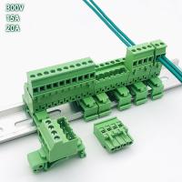 China 5.08mm / 0.2&quot; Pitch Pluggable Screw Terminal Blocks Din Rail Mounting factory