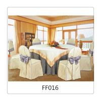 China Hot sale good quality fashion white popular round dining table covers used for restaurant factory