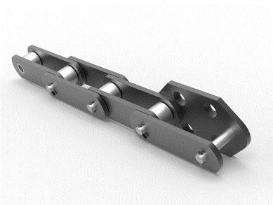 Quality UCER NE Coal Mining Bucket Elevator Conveyor Chain Pitch 200mm Gray for sale