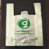 Quality Biodegradable T-Shirt PVA Water Soluble Plastic Bag MSDS Certificated for sale