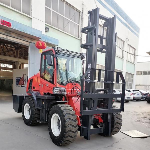 Quality Industrial 5T Diesel Powered Forklift , Off Road Rough Terrain Fork Truck for sale