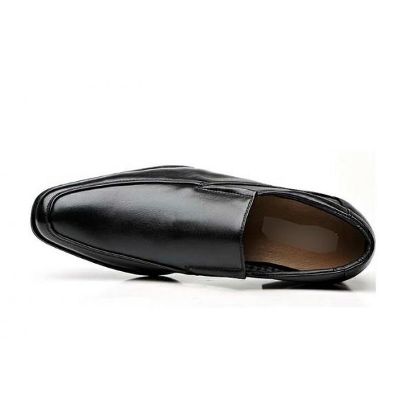 Quality Slip on Loafers Black Durability Mens Casual Dress Shoes For Formal Events for sale