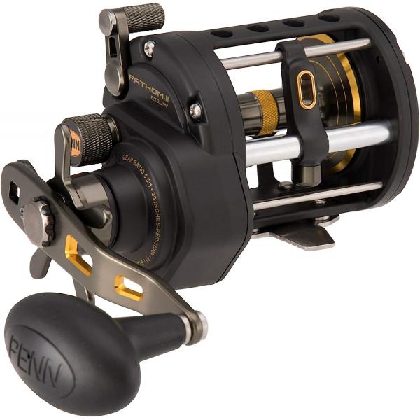 Quality 5 Bearing System Penn Fathom 2 Level Wind Full Metal 5.5:1 Ratio Casting Fishing Reel for sale