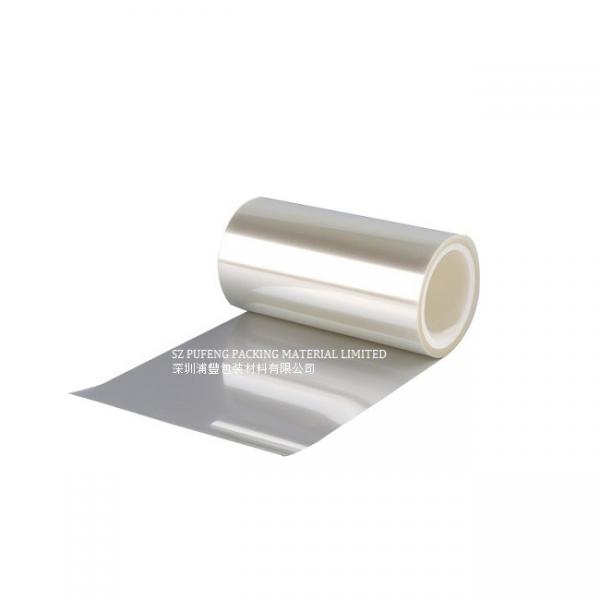 Quality 250 Micron Mobile Phone Screen Protector Film Roll Transparent , RoHS Silicone Coated PET Release Film for sale