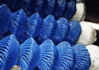 China Green and Blue Powder Coated Woven Wire Mesh Fence factory