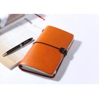 China N52-L Brown Vegetable Leather Travel Journal Personalised Leather Diary factory