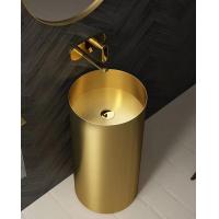 Quality Luxury Metal Sink Pedestal , Freestanding Pedestal Basin Stainless Steel 304 for sale