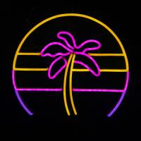 China Coconut tree neon sign china Vasten company handmade neon signs for sale