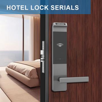 Quality RFID Card Smart Electronic Door Handle Lock Semiauto Aluminium Alloy For For for sale