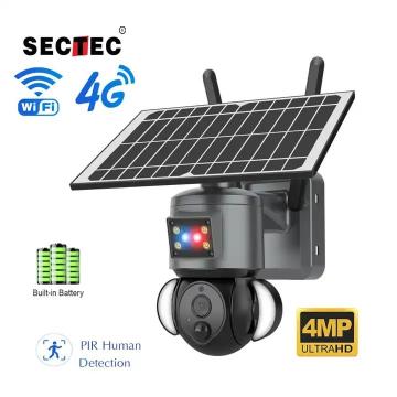 Quality HD 4MP WiFi Solar Powered 4G CCTV Camera IP Network Smart Outdoor for sale
