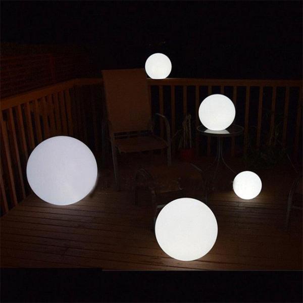 Quality Remote Control LED Glow Ball Light Ip65 Waterproof Illuminated 20" Size for sale