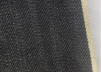 China Herringbone Cotton Heavyweight Denim Fabric , 12 Oz Indigo Denim Fabric W4122 factory
