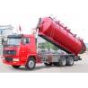China Red Diesel Sewage Suction Truck 6 Cubic Meters with 5m Suction Depth , EURO II factory