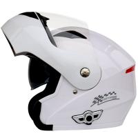 China Flip up Dual Lens full face Motorcycle Helmet with Built-in Integrated Bluetooth Intercom system for sale