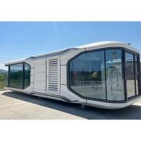 China Outdoor Container Home with Capsule House Design and Rock Wool Sandwich Panel Wall factory