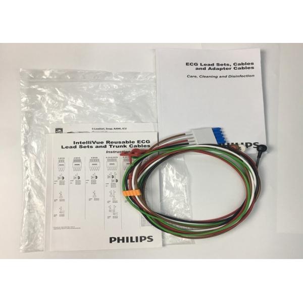 Quality Phlip M1644A Intellivue ECG Cable 5 Lead Reusable 989803144991 for sale