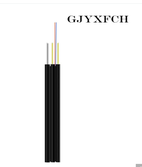 Quality 1 2 4 core GJYXFCH  FTTH Drop Cable Soft 245um Indoor Fiber Optic Cable for sale