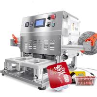 China Semi automatic fruit plastic cups sealing machine/jam sealer/jelly sealer factory