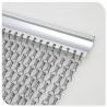 China Anodized Aluminum Chain Curtain , Metal Chain Link Curtains For Hair Salon Screen factory