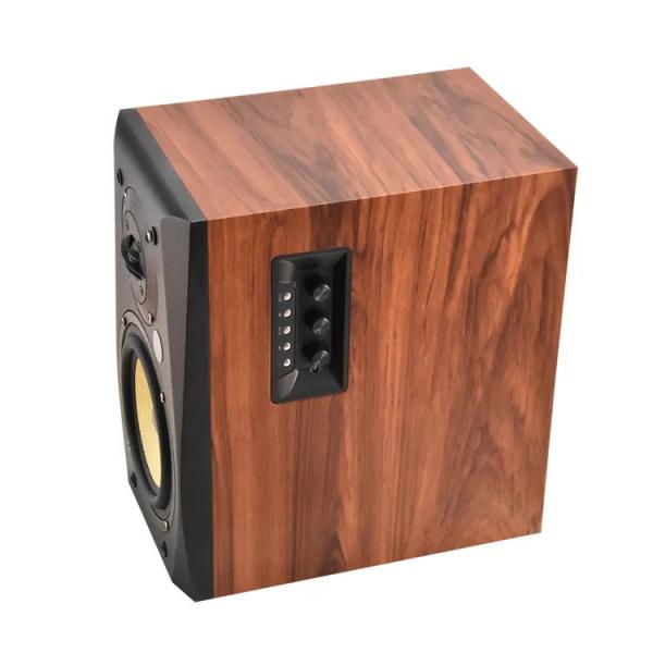 Quality 100W Wood Color Bluetooth Studio Speaker With 6 Ohms Impedance for sale