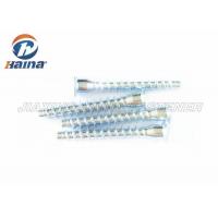China White Color Industrial Fasteners Zinc Plated Hex Socket Confirmat Screw 5 X 50 / 7 X 50 factory