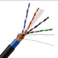 China 305M PVC 4P Twisted Pair SFTP Cat6 Shielded Ethernet Cable , SFTP Cat6 PVC Cable factory