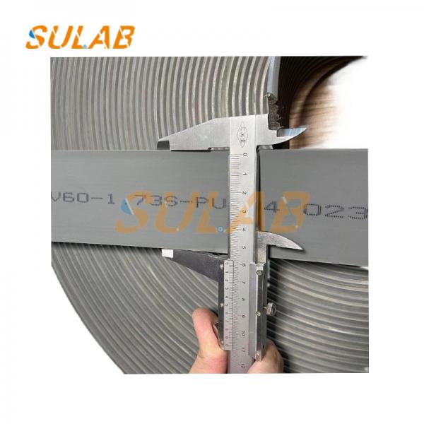 Quality 3300 3600 5500 Elevator Lift Spare Parts Travel Flat Steel Belt PV60 -PV60-1.73S-PU-84 for sale
