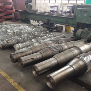 China herringbone tooth gears shafts for drilling pump in oil industry factory
