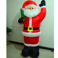 China Christmas inflatable santa claus, christmas decoration led inflatable santa claus, santa yard outdoor decoration for sale
