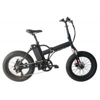 Quality Folding Electric Assist Fat Bike Wheel Size 20 " Suspension Fork LED Display for sale