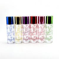 china Refillable Glass Perfume Bottle Pump Sprayer , Cylinder 1oz Perfume Bottle