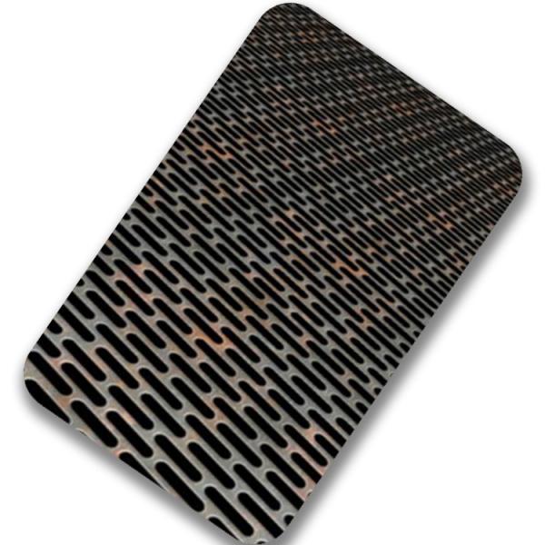 Quality 201 Hot Rolled Perforated Metal Sheet 4x8 4x10 2mm Perforated Stainless Steel Panels for sale