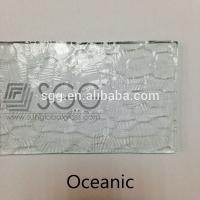 China Oceanic pattern glass price for sale