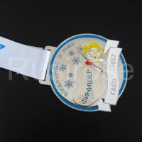 China Russian Snow Games Medal of Honor customization, silver soft medal, love angel theme medal factory