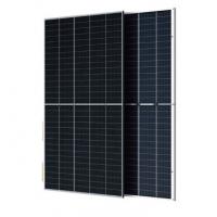 Quality Black 350W Polycrystalline PV Solar Panel Bifacial Dual Glass for sale