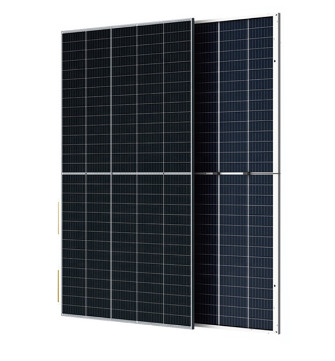Quality Black 350W Polycrystalline PV Solar Panel Bifacial Dual Glass for sale