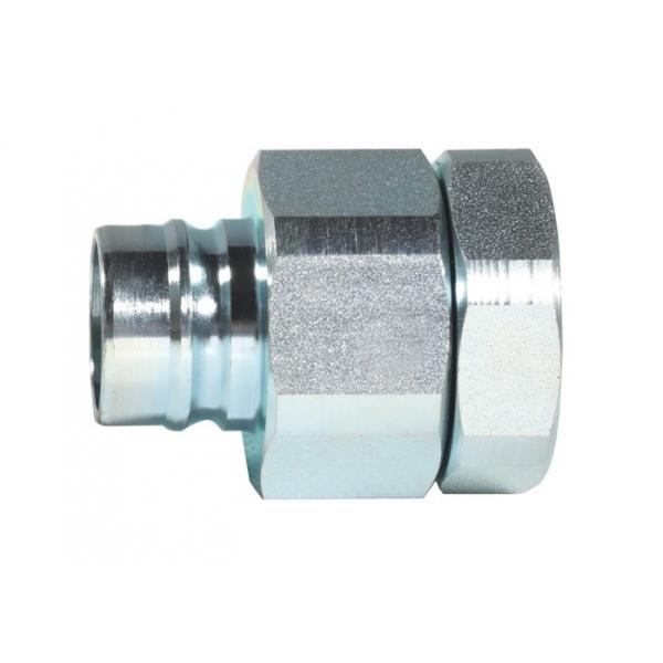 Quality Male NPT Steel Hydraulic Quick Connect Couplings Poppet Valve Buna - N Seal for sale