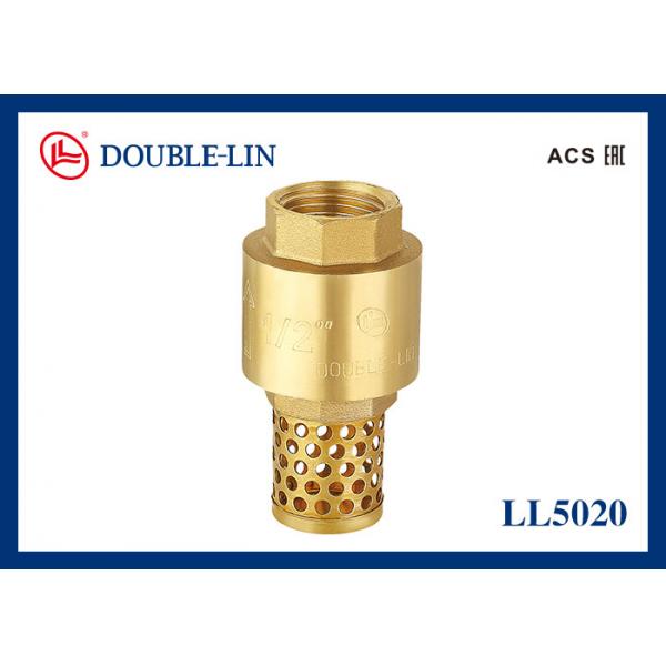 Quality Stainless Steel Spring Female 16 Bar 4 Inch Brass Foot Valve for sale