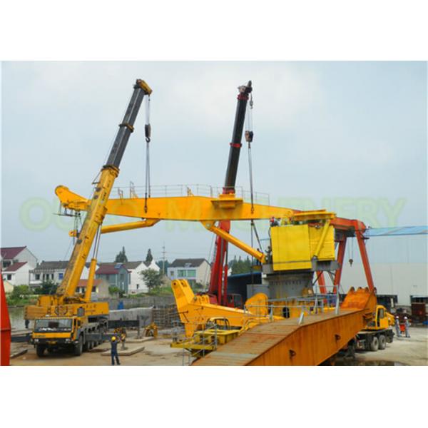 Quality OUCO 100T10M Knuckle Boom Crane With ABS Tested At Factory Site for sale