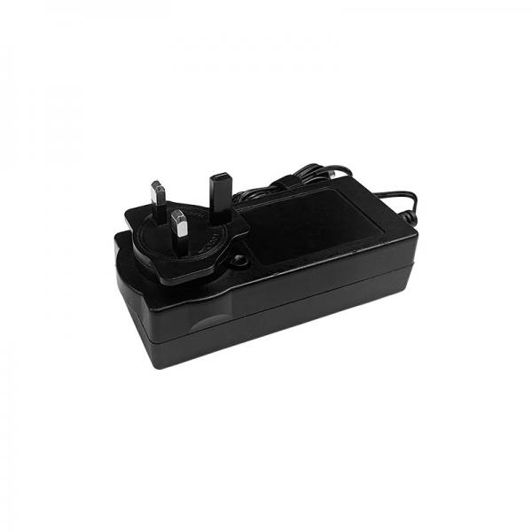 Quality Black 24V 3A Interchangeable Power Adapter / Power Supply ABS+PC for sale