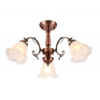 China Lily Of the Valley European Style Red Bronze Chandelier for living room energy-saving lamp 3-arm 5-arm availa factory