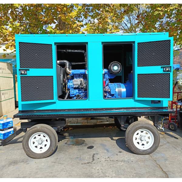 Quality Trailer Type  RICARDO Water Cooled Diesel Generator Mobile 60KW 75KVA Durable for sale