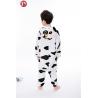 China Wholesale Soft Fluffy Flannel Plush Cow Kids Animal Onesie Kigurumi Pajamas factory