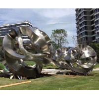 Quality Metal Garden Large Outdoor Abstract Sculptures Stainless Steel Plaza Decoration for sale