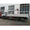 China dongfeng 4*2 LHD 190hp 7tons truck mounted crane for sale, factory sale best price dongfeng 7tons truck with crane factory